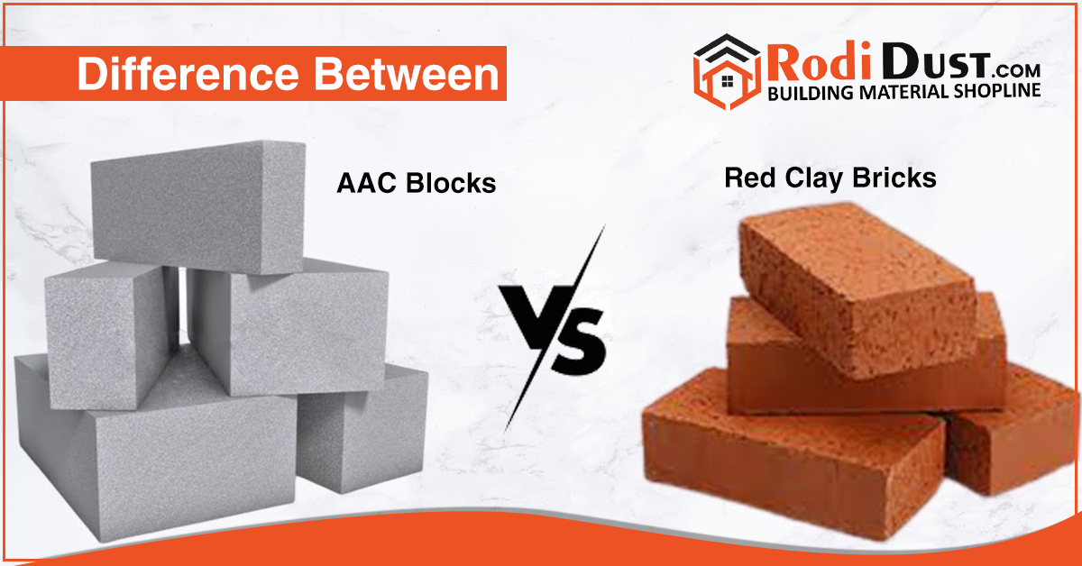 AAC Blocks vs Red Clay Bricks